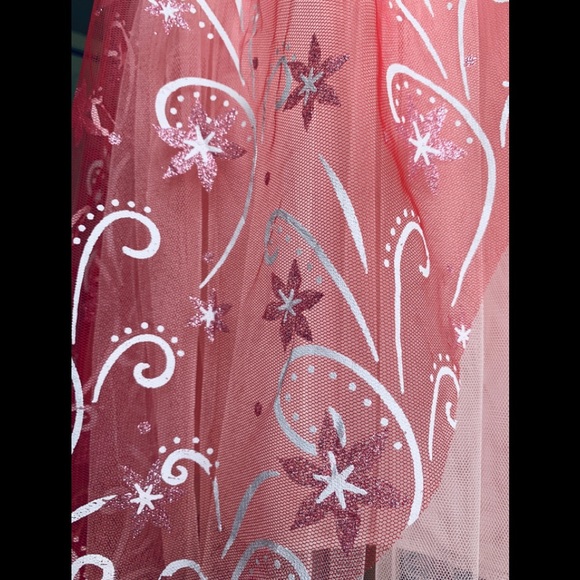 Girl’s pretty pink floral dress - Picture 3 of 4